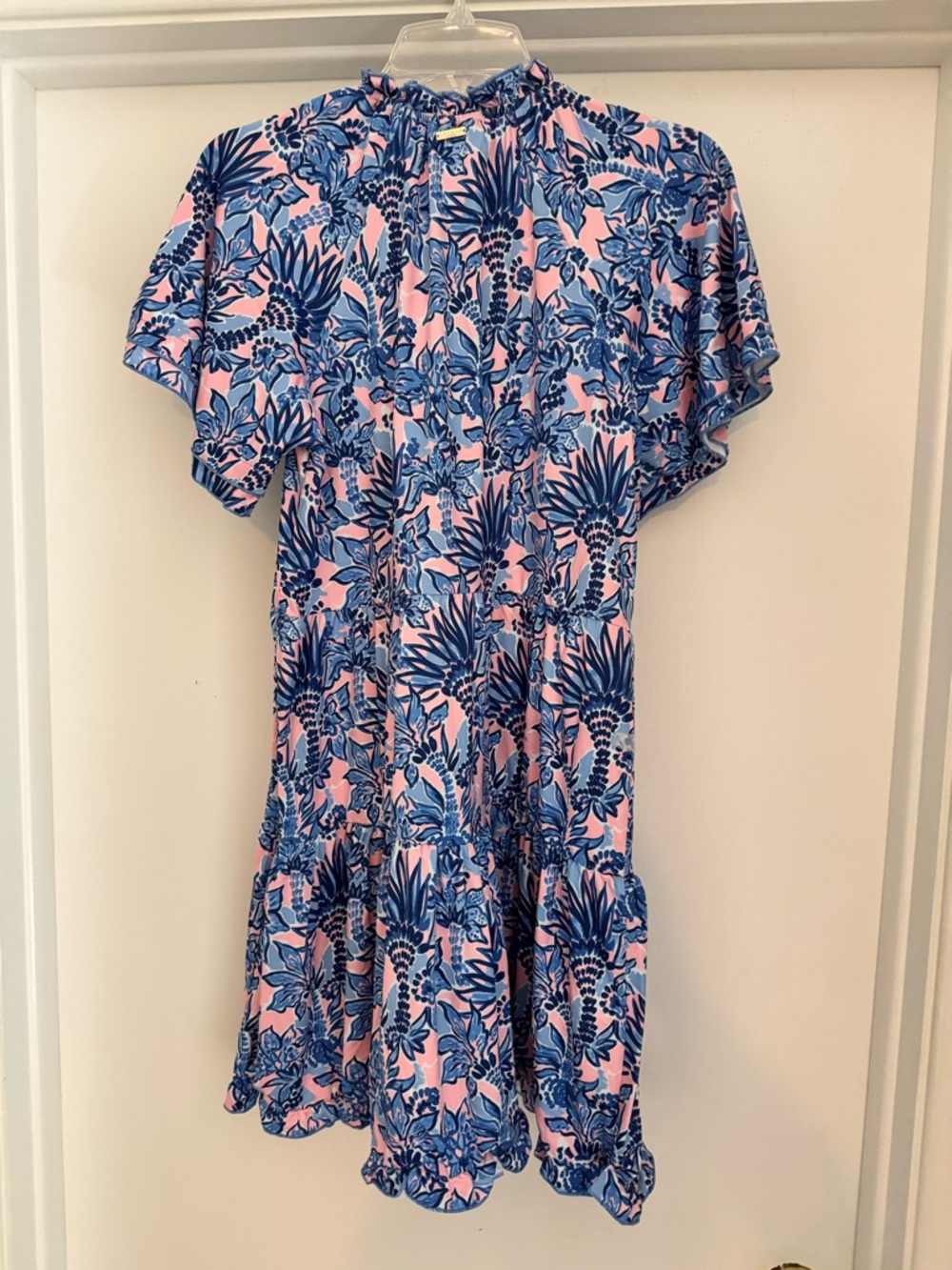 Palm Beach Short Sleeve Tiered Dress - Picture 2 of 9